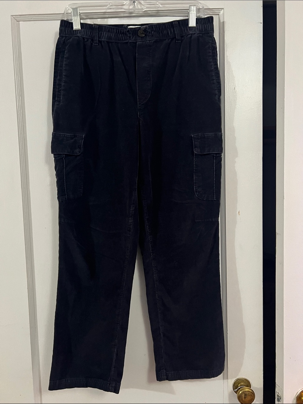 abercrombie kids Black Cargo Pants with Side Pockets